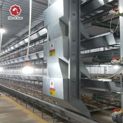 Automated H-Type Meat Broiler Cage System | High-Density Commercial Poultry Equipment