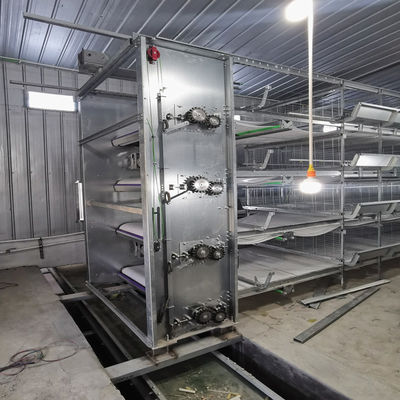 高密度養鶏場向け、亜鉛メッキ処理と自動給餌槽を備えたH型自動ブロイラーバタリーケージシステム